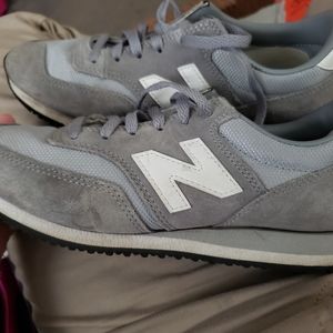 New Balance Gray Suede Running Shoe
